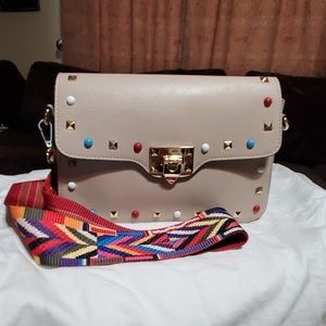 Genuine leather crossbody purse,